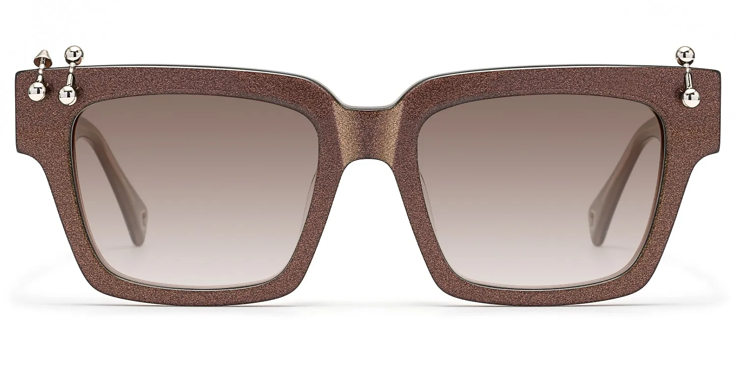 PIERCE - Square Multicolor Sunglasses sold by Vooglam product image thumbnail 2