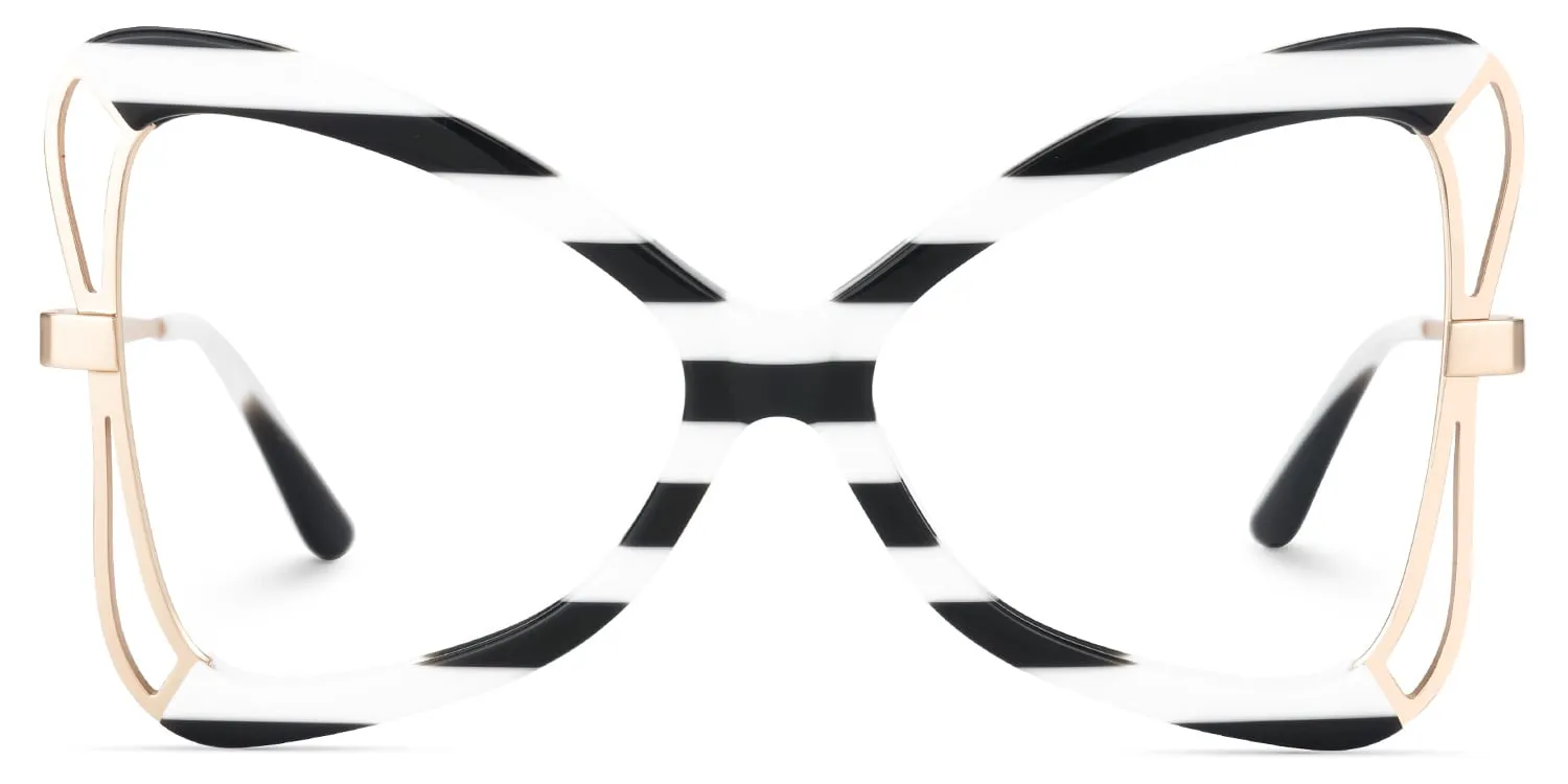 Emiliana - Butterfly Black/White Eyeglasses sold by Vooglam product image thumbnail 2