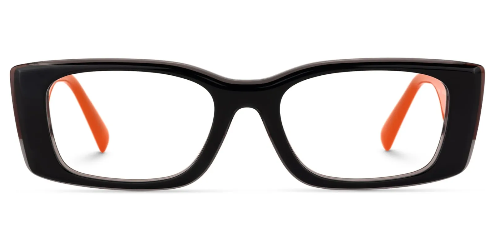Horizon - Rectangle Black Eyeglasses sold by Vooglam