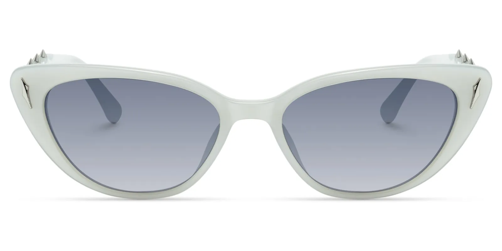 As If - Cat Eye Silver Sunglasses sold by Vooglam