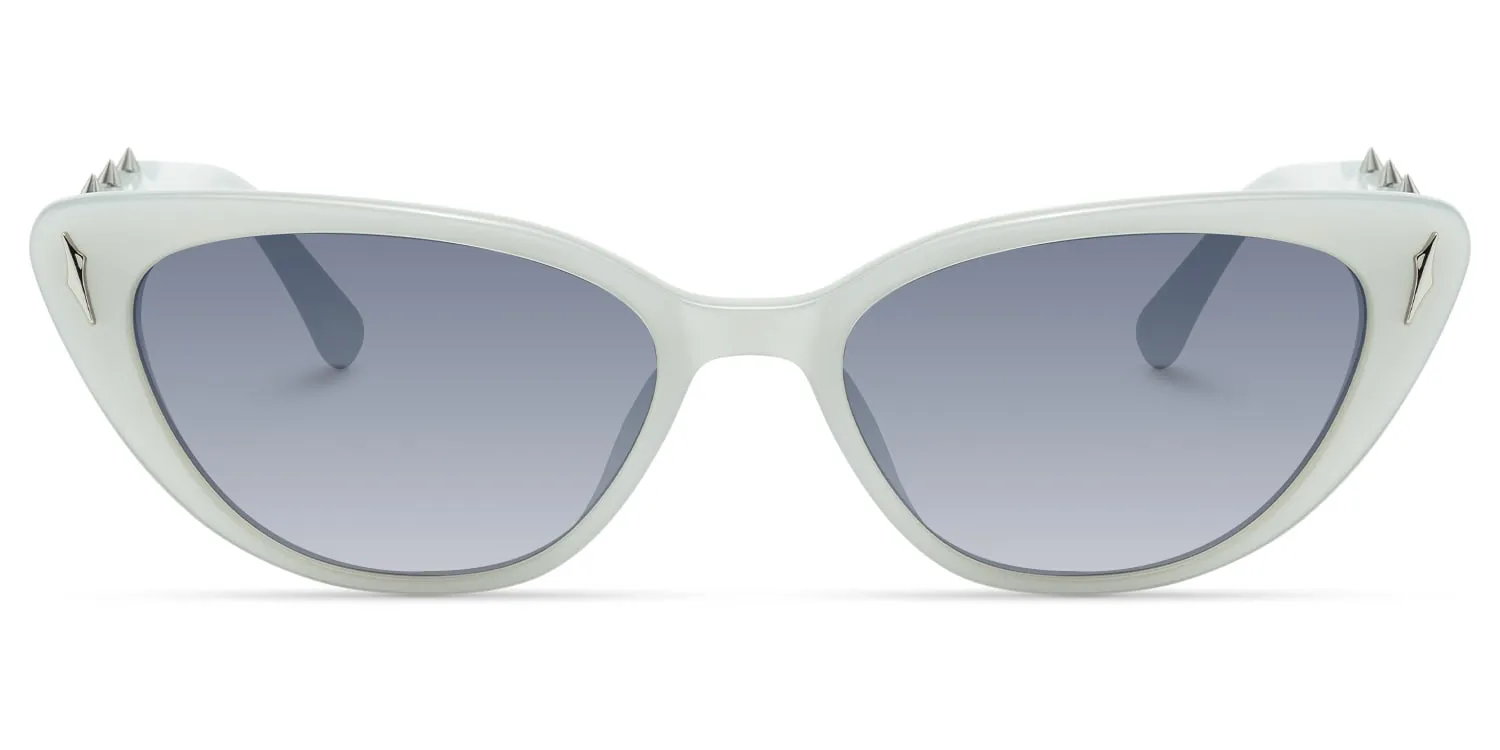 As If - Cat Eye Silver Sunglasses sold by Vooglam product image thumbnail 2