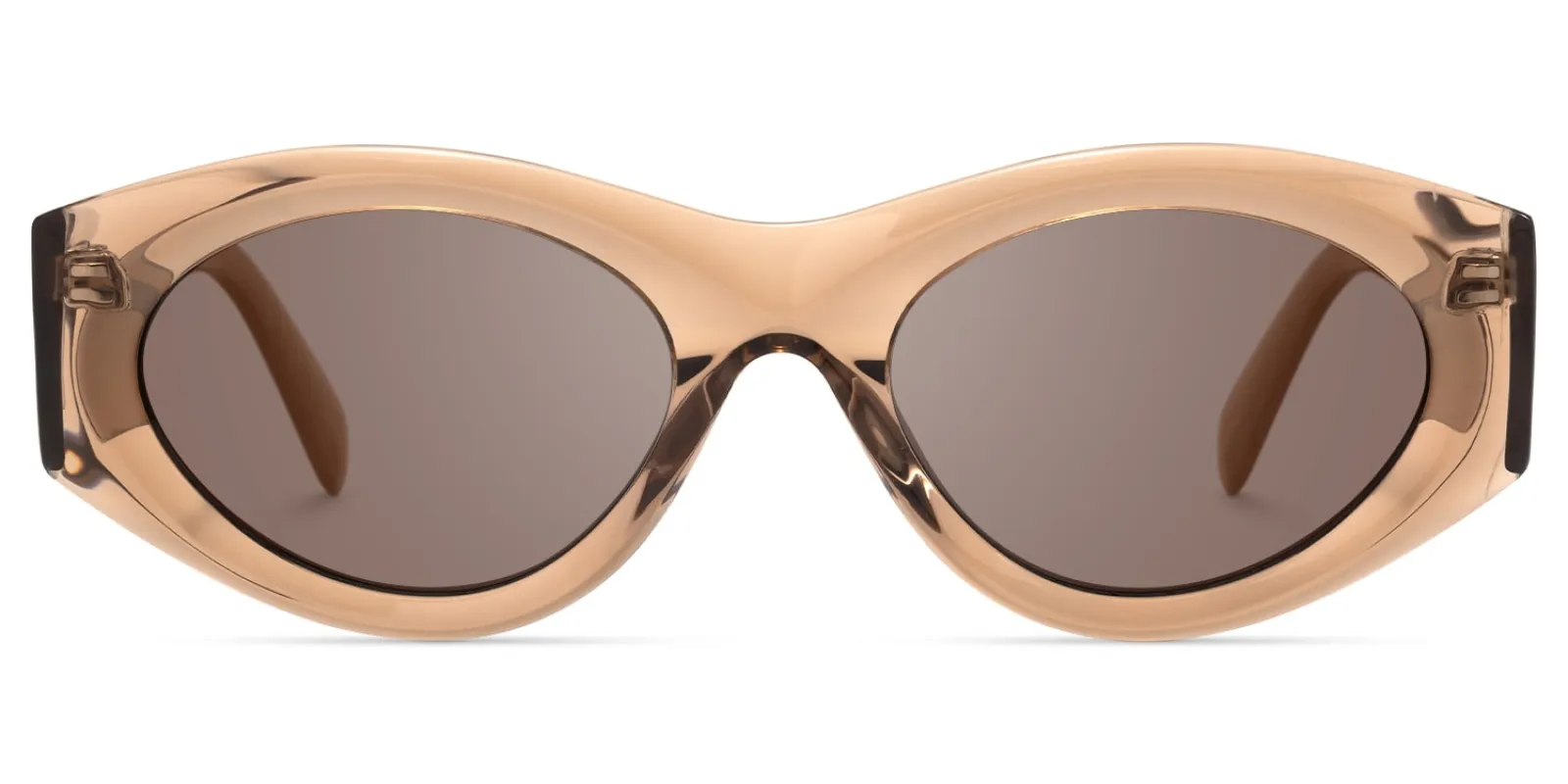 Aura - Cat Eye Champagne Sunglasses sold by Vooglam