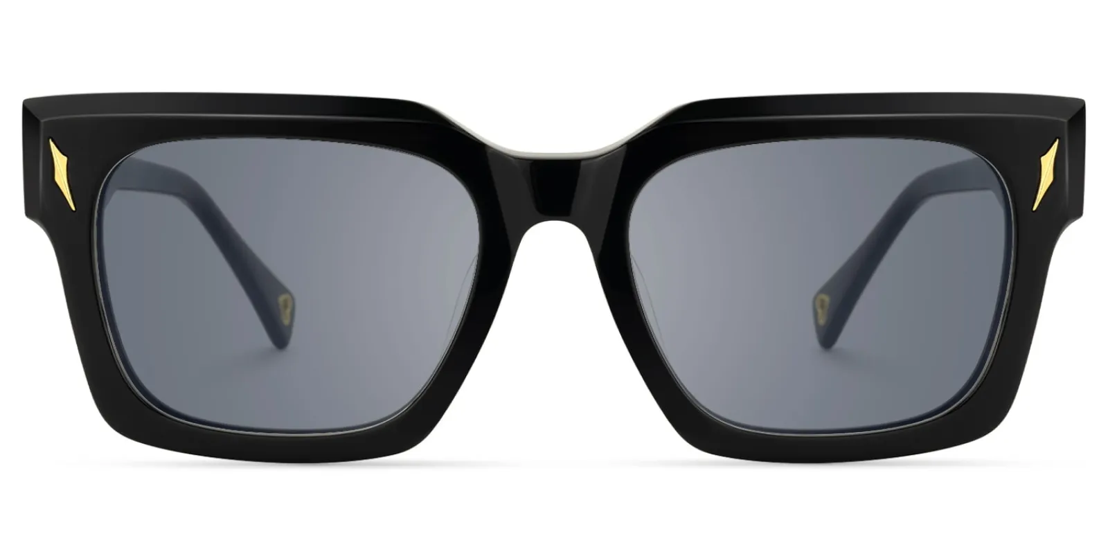 Mahola - Rectangle Black Sunglasses sold by Vooglam