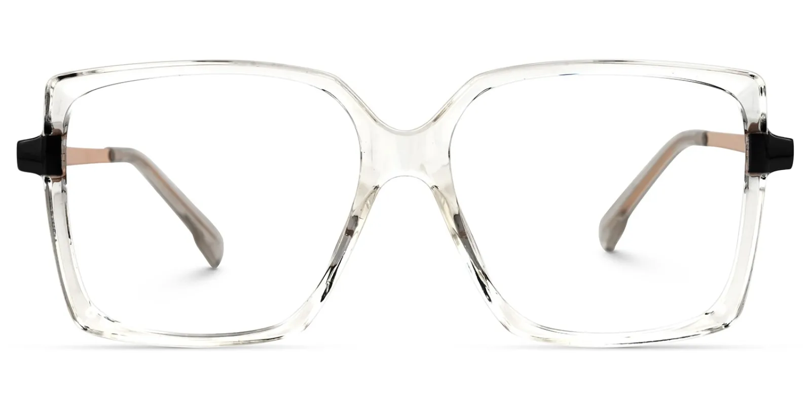 Ebru - Square Crystal Eyeglasses sold by Vooglam