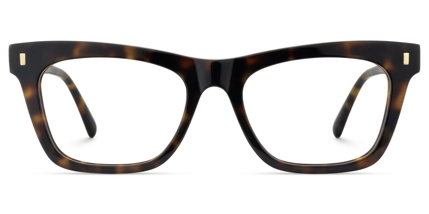 Calico - Square Tortoise Eyeglasses sold by Vooglam product image thumbnail 2