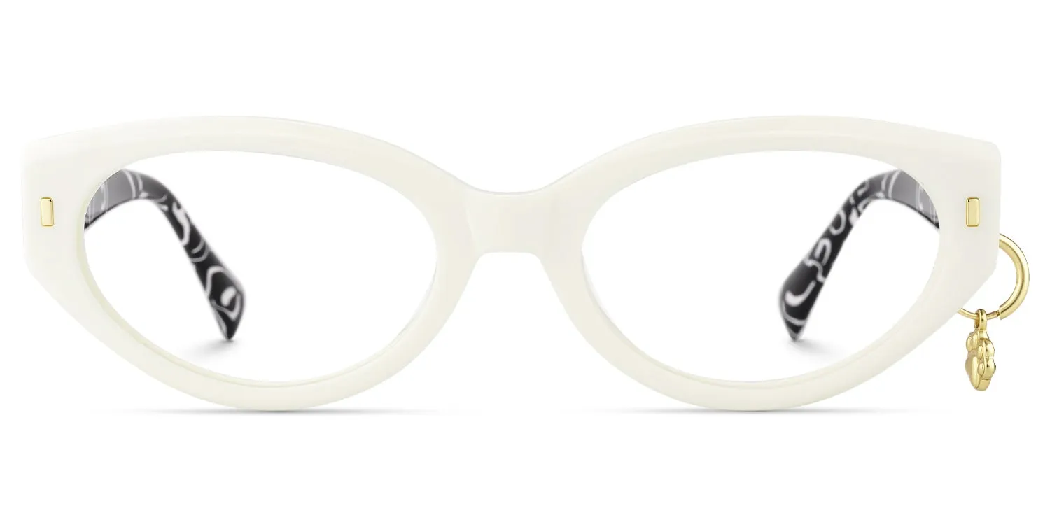 Meow - Cat Eye White Eyeglasses sold by Vooglam product image thumbnail 2