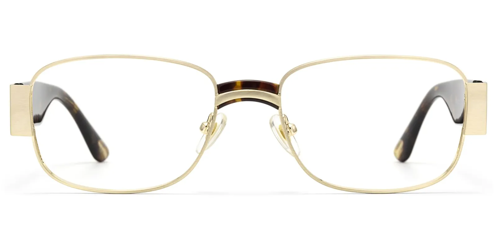 Nyame - Rectangle Gold Eyeglasses sold by Vooglam