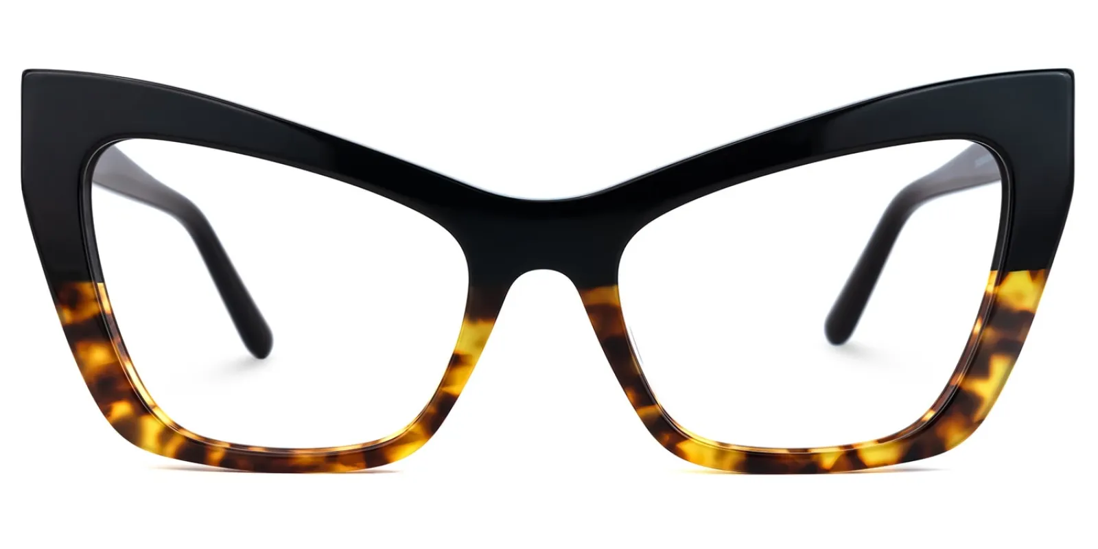 Bader - Cat Eye Black/Tortoise Retro Eyeglasses | Vooglam sold by Vooglam