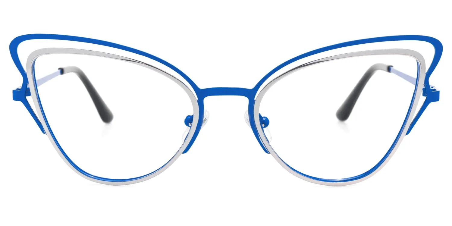 Elki - Cat Eye Blue Eyeglasses sold by Vooglam
