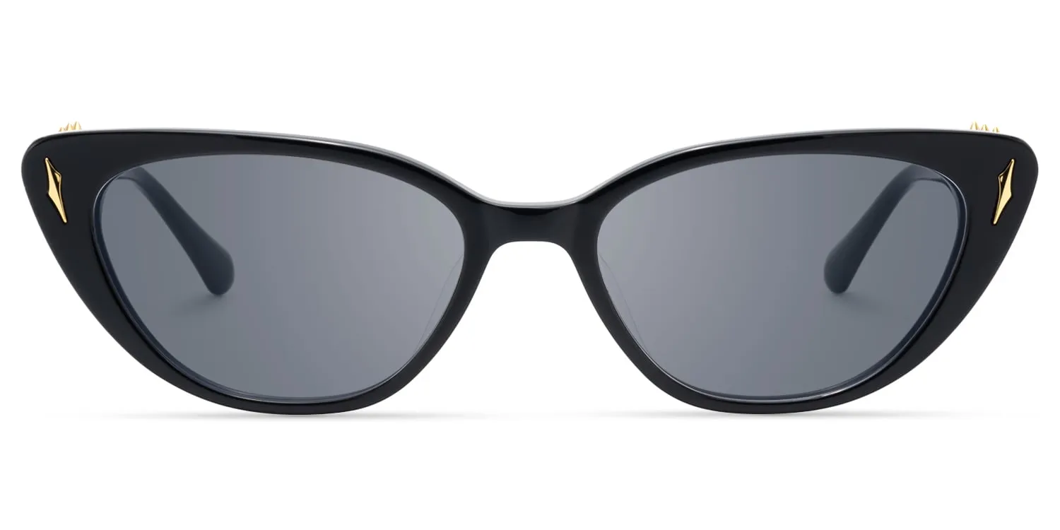 As If - Cat Eye Black Sunglasses sold by Vooglam