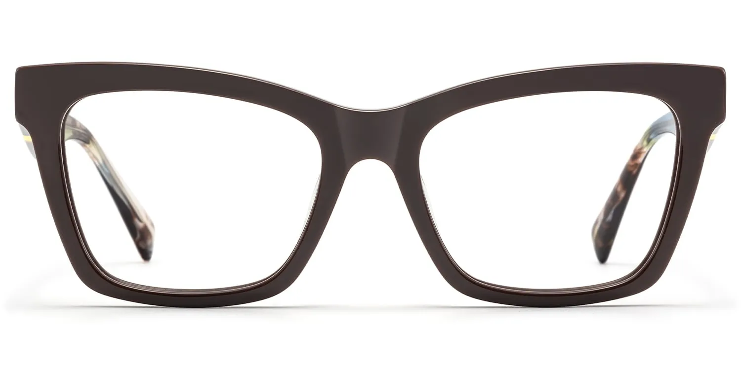 Vibranium - Rectangle Brown Eyeglasses sold by Vooglam product image thumbnail 2