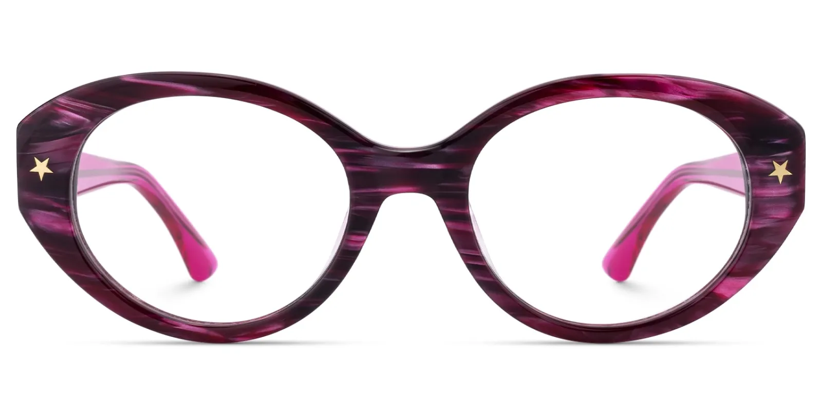 Starlust - Oval Purple Eyeglasses sold by Vooglam