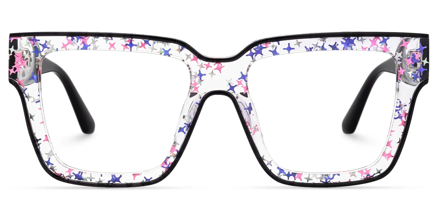 Naiya - Square Black Eyeglasses sold by Vooglam product image thumbnail 2