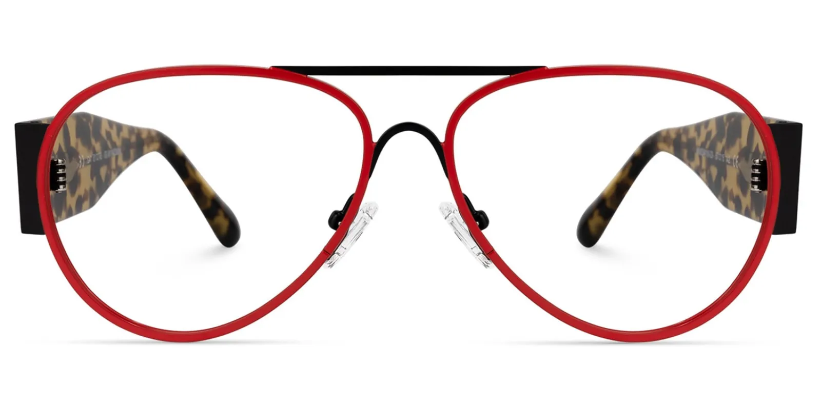 Novoa - Bold Aviator Glasses Tortoiseshell Temples sold by Vooglam