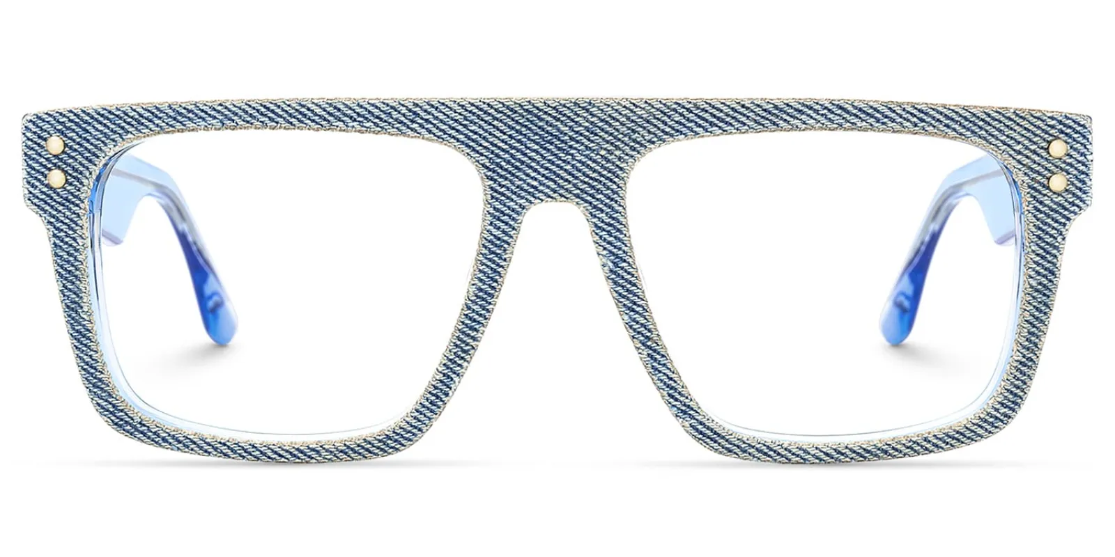 Najinca - Rectangle Blue Eyeglasses sold by Vooglam