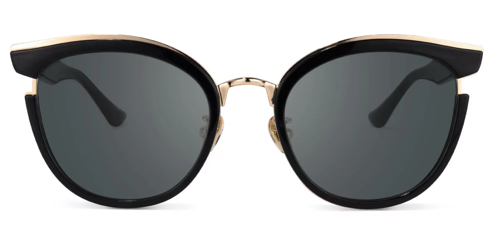 Retro - Round Black Sunglasses sold by Vooglam
