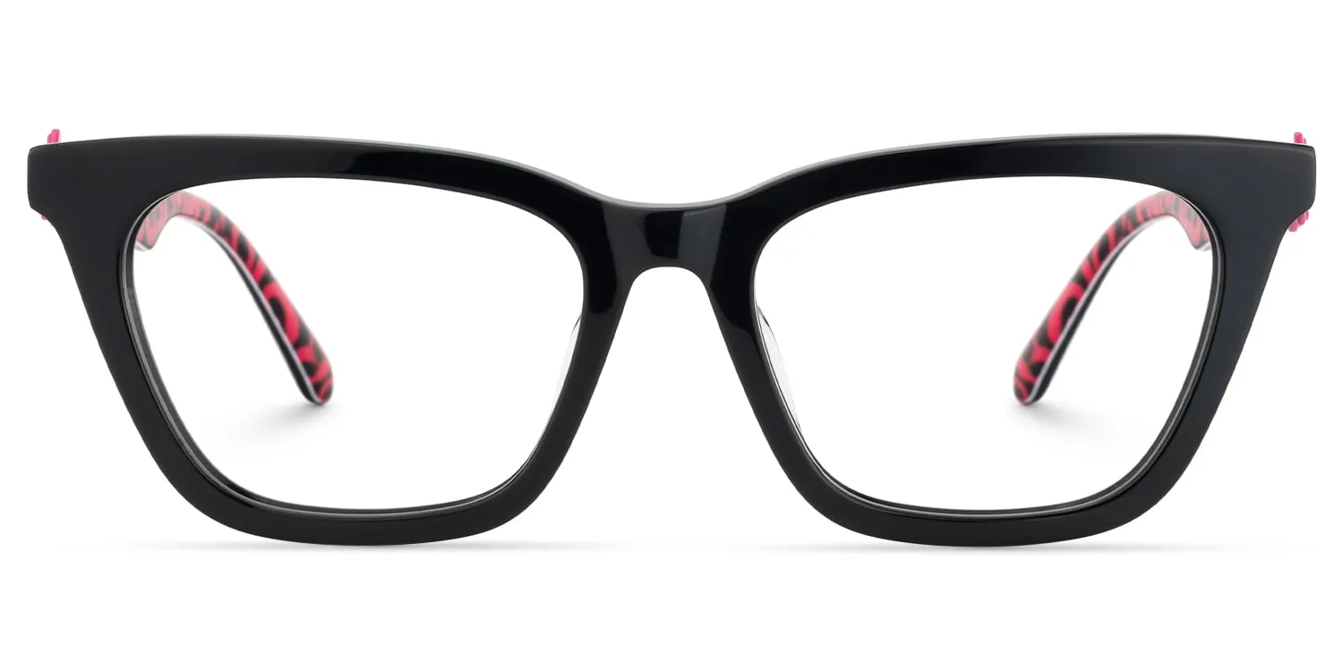 Jaiana - Cat Eye Black Eyeglasses sold by Vooglam product image thumbnail 2