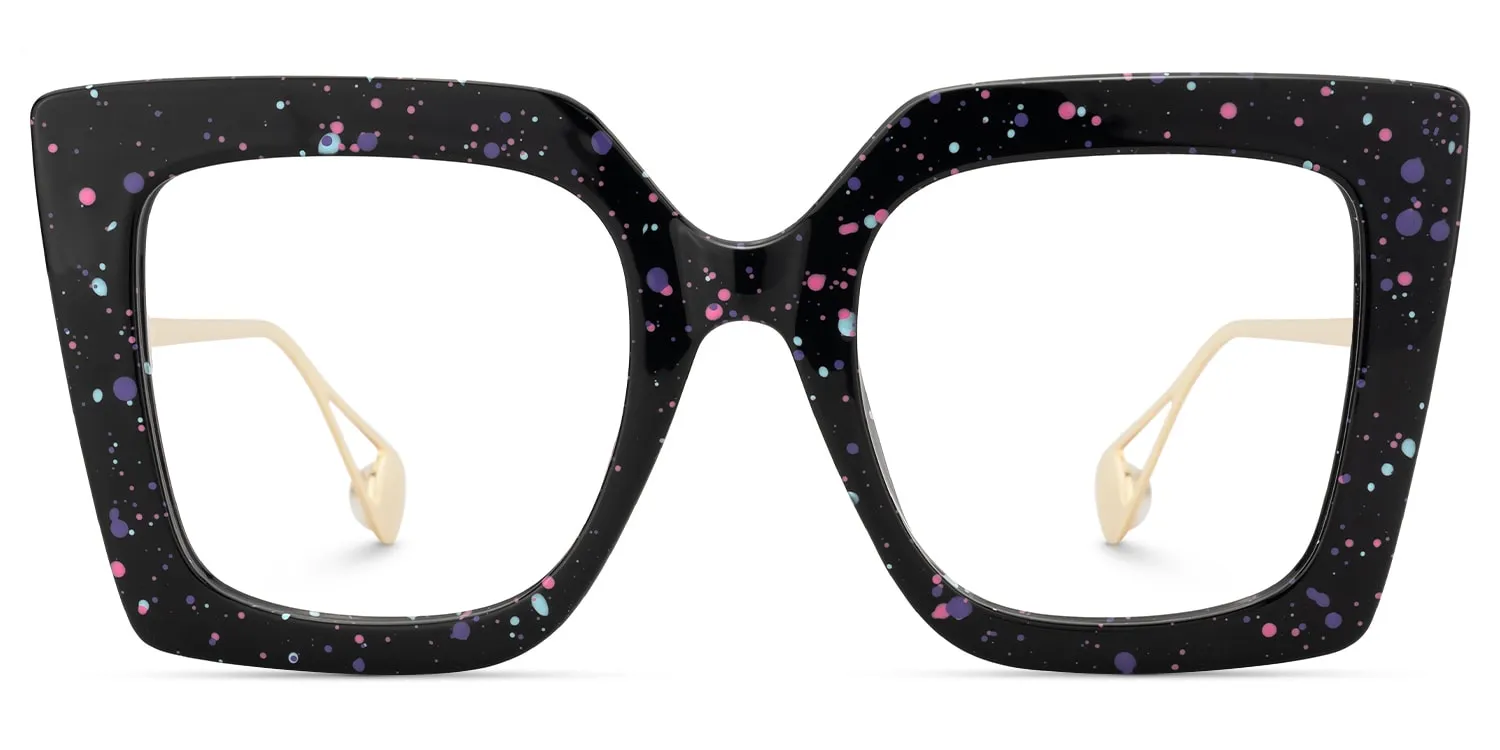 Adrienne - Square Multicolor Eyeglasses sold by Vooglam