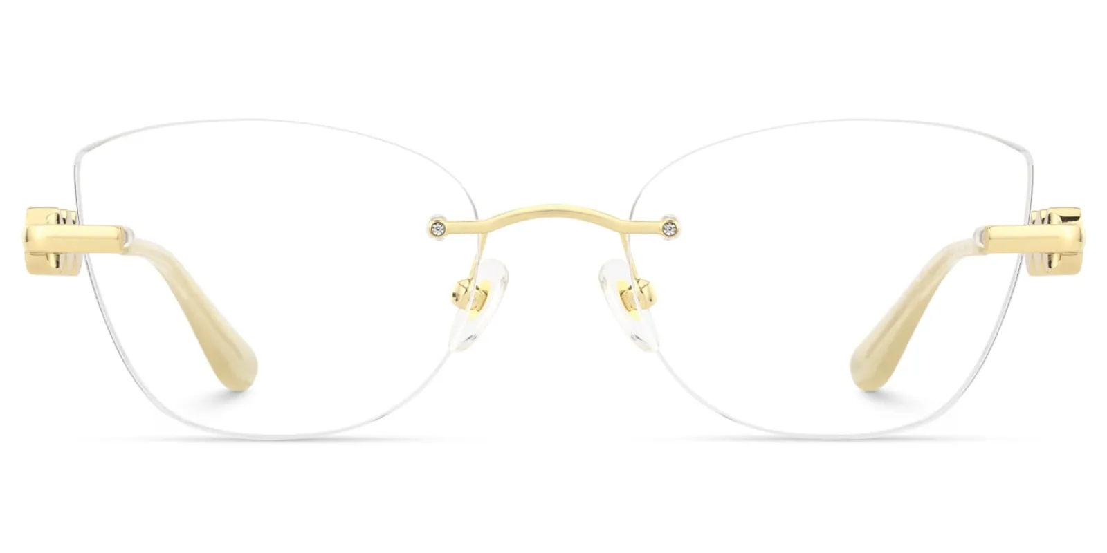 Muse - Cat Eye Gold Eyeglasses sold by Vooglam