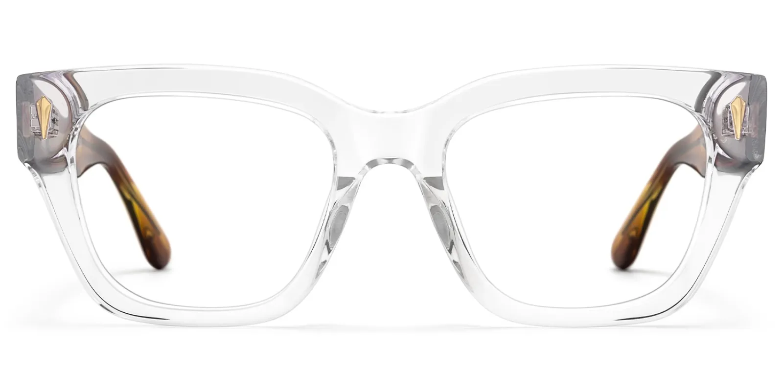 Asante - Square Transparent Eyeglasses sold by Vooglam