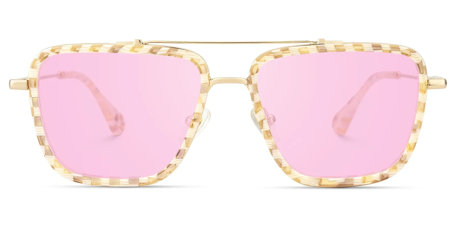 Isla - Aviator Pattern Sunglasses sold by Vooglam