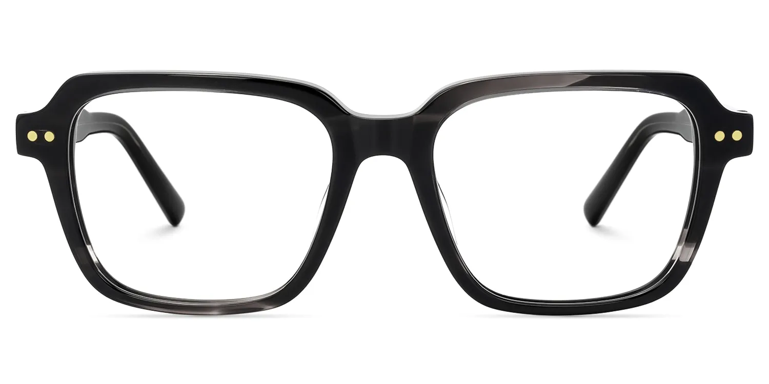 Jafaru - Rectangle Grey Eyeglasses sold by Vooglam