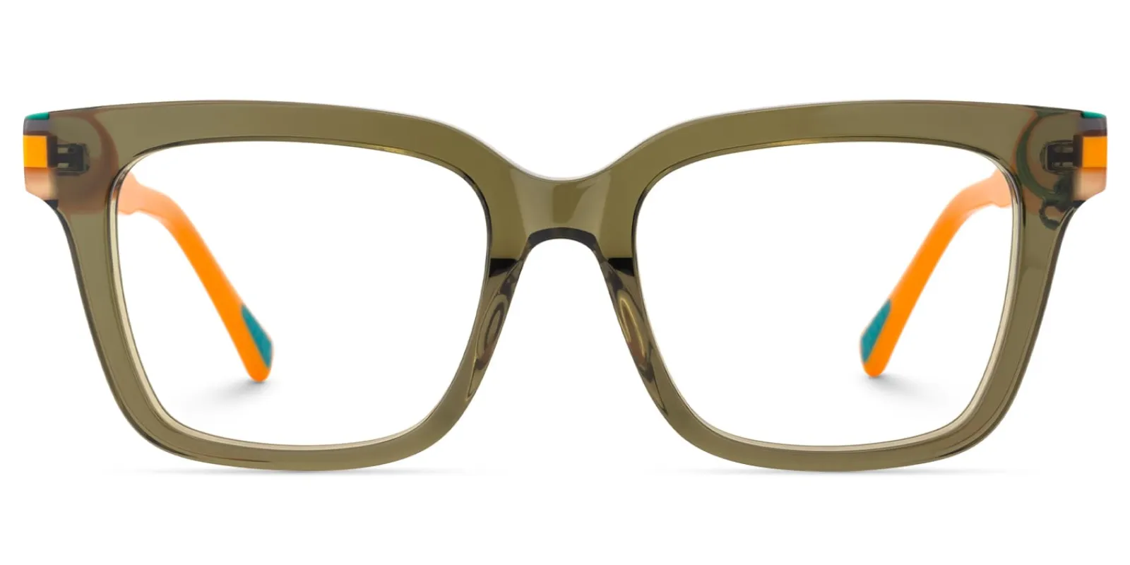 Nomad - Rectangle Green Eyeglasses sold by Vooglam