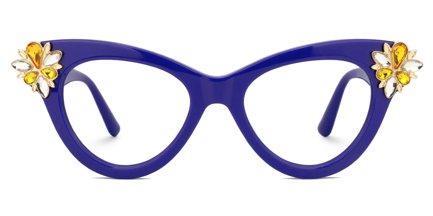 Farai - Cat Eye Purple Eyeglasses sold by Vooglam