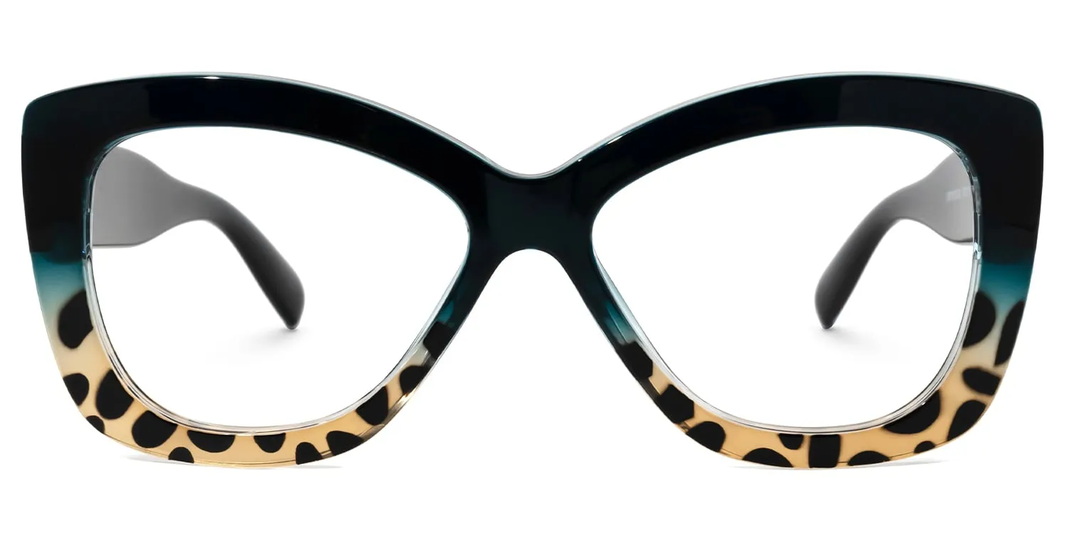 Undra - Bold Eyeglasses with Leopard Print sold by Vooglam product image thumbnail 2