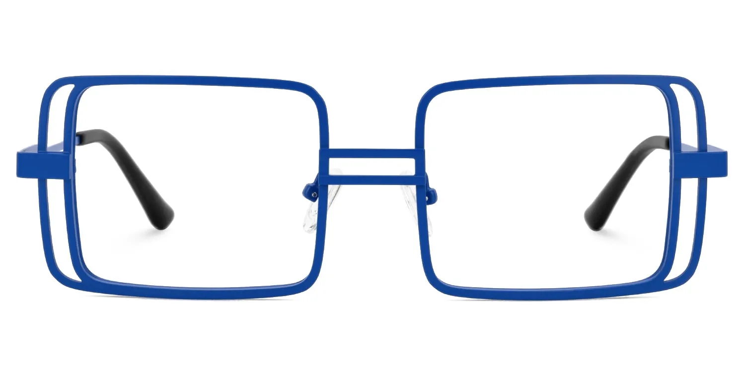 Fergus - Rectangle Blue Eyeglasses sold by Vooglam product image thumbnail 2