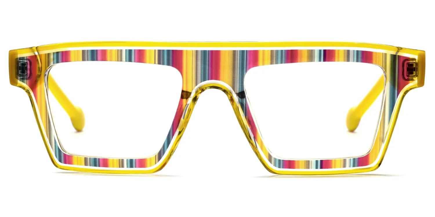 Treva - Rectangle Multicolor Eyeglasses sold by Vooglam