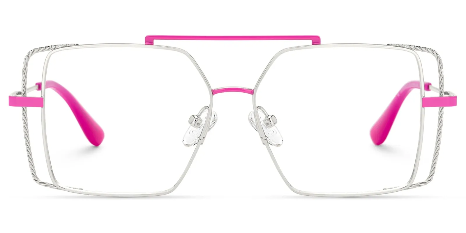 Candace - Aviator White Eyeglasses sold by Vooglam