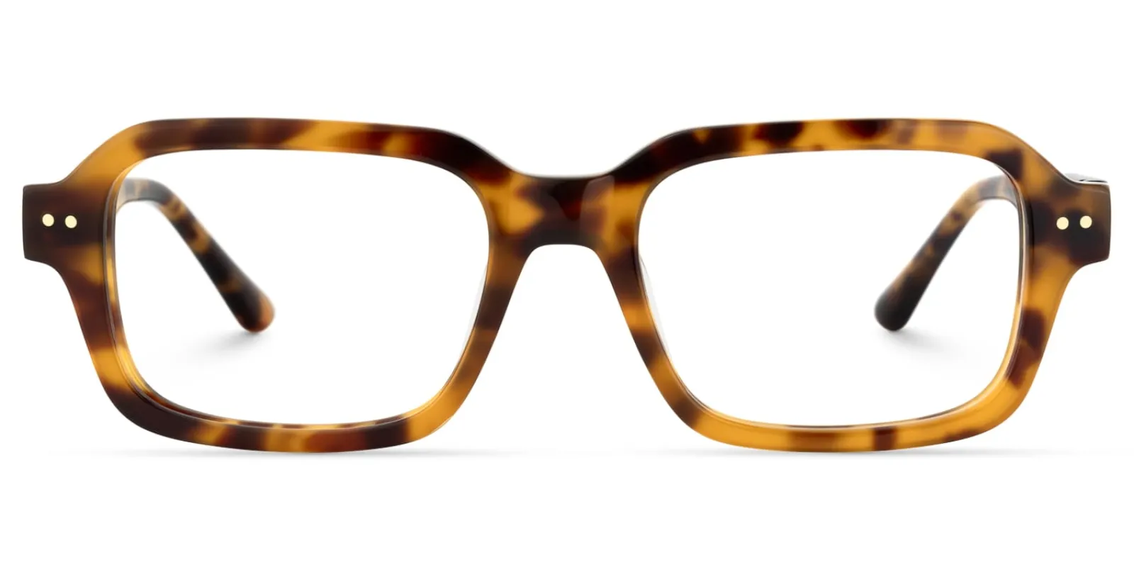 Narges - Rectangle Tortoise Eyeglasses sold by Vooglam