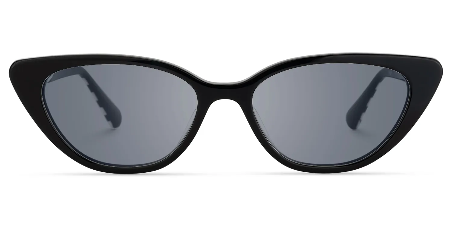 Harena - Cat Eye Black Sunglasses sold by Vooglam product image thumbnail 2