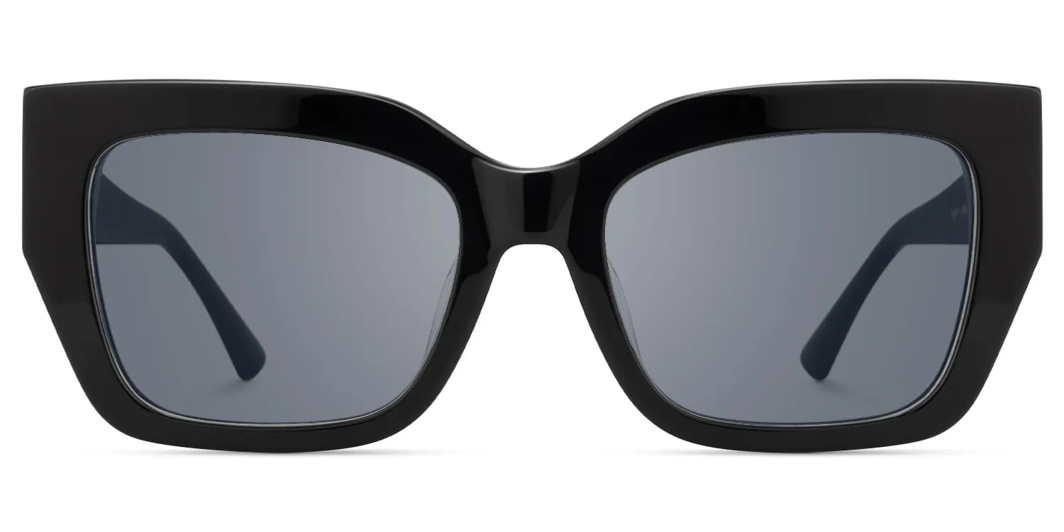 Sable - Square Black Sunglasses sold by Vooglam product image thumbnail 2
