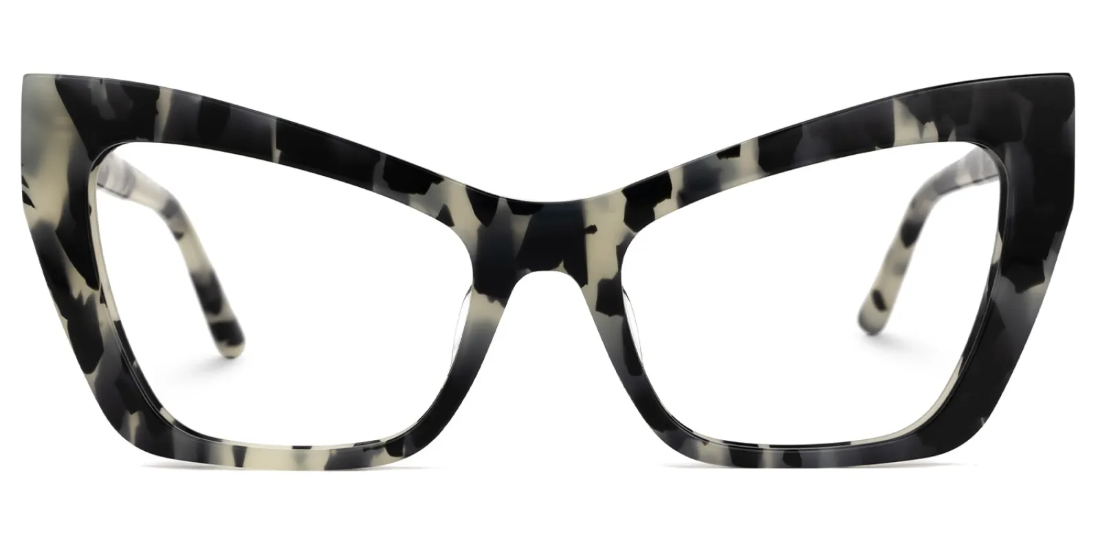 Bader - Cat Eye Grey/Tortoise Eyeglasses Eclectic Style sold by Vooglam