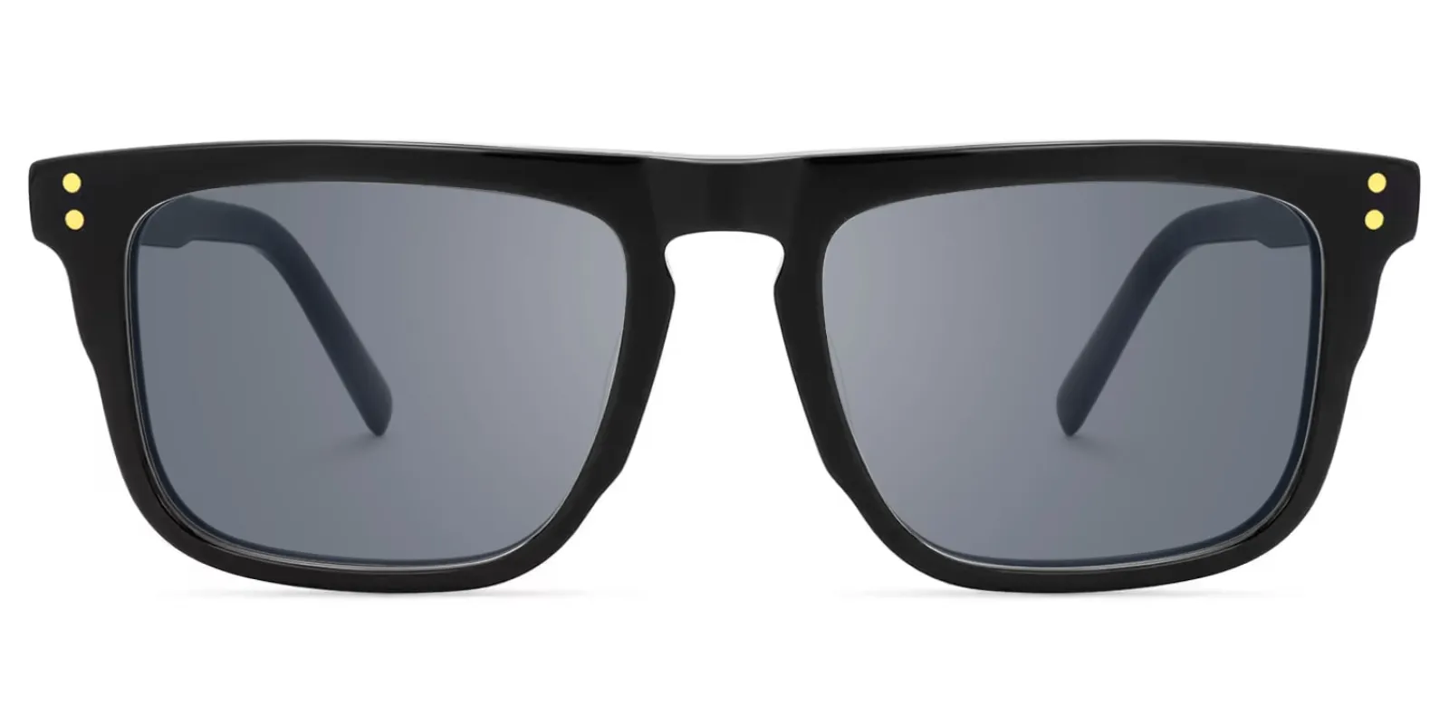 Charlotte - Rectangle Black Sunglasses sold by Vooglam