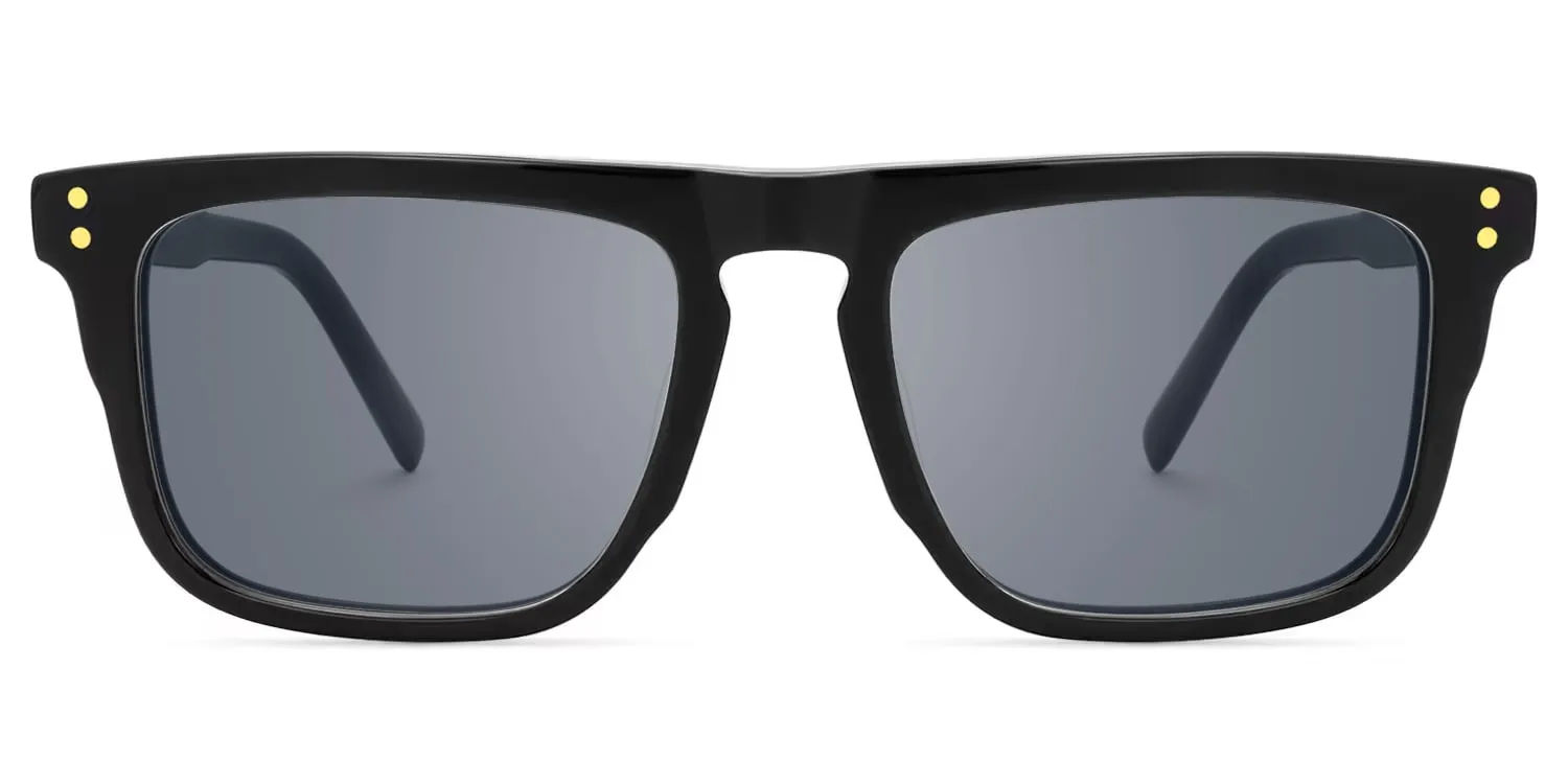Charlotte - Rectangle Black Sunglasses sold by Vooglam product image thumbnail 2
