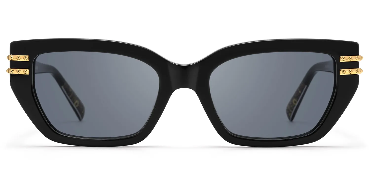 Nomad - Black Cat eye Sunglasses sold by Vooglam