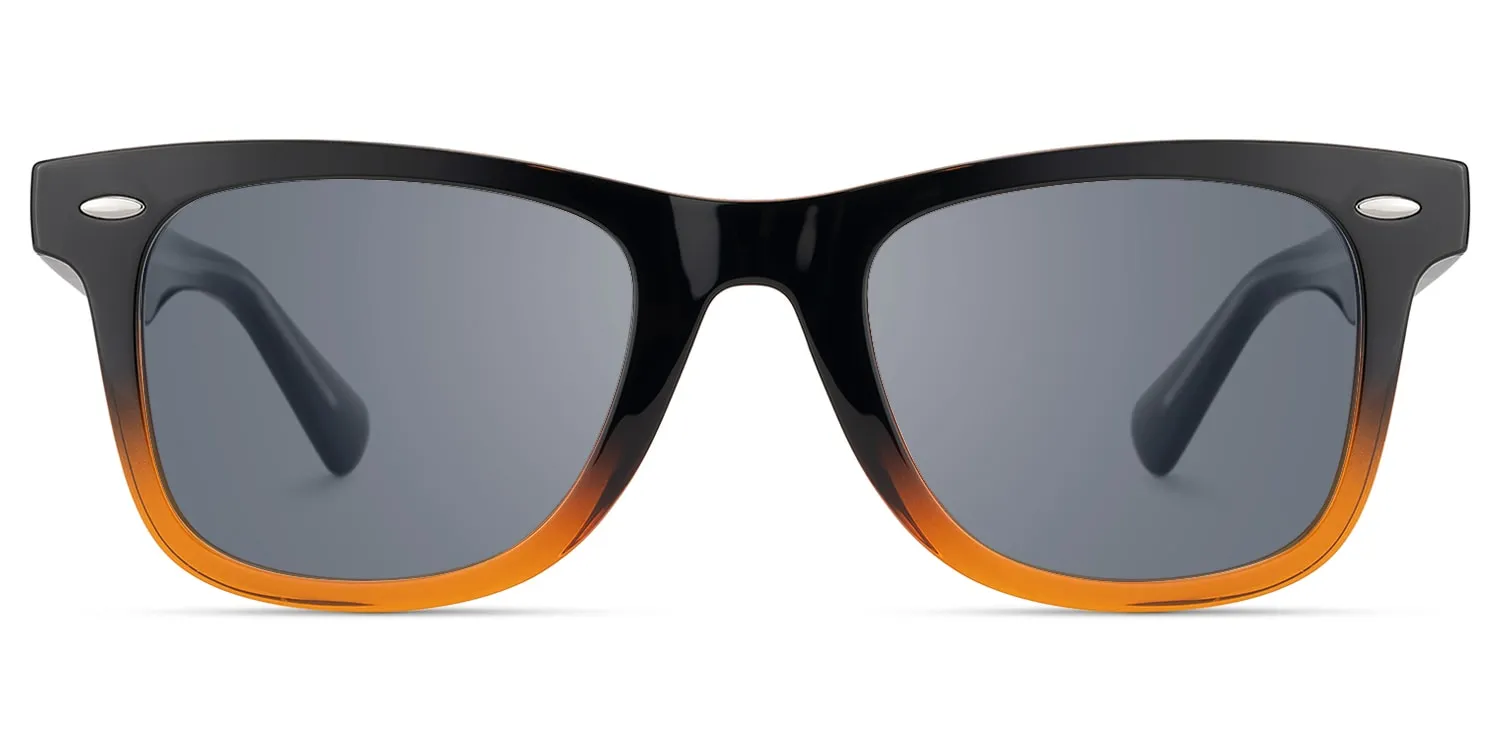 Nadia - Rectangle Two-tone Sunglasses sold by Vooglam product image thumbnail 2