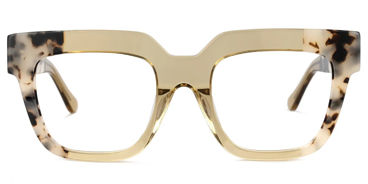 Yolanda - Bold Tortoise Shell Designer Eyeglasses sold by Vooglam