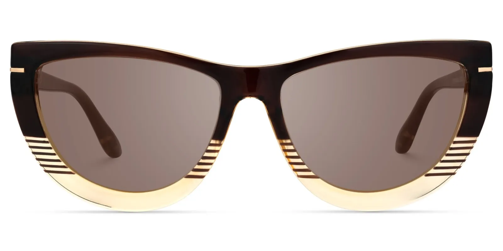 Rhea - Butterfly Brown Sunglasses sold by Vooglam