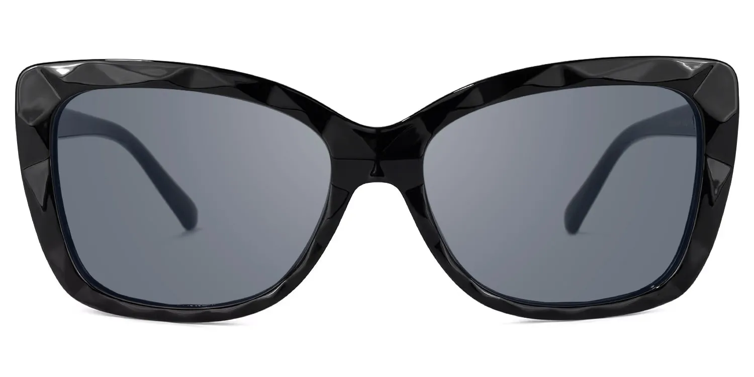 Letitia - Rectangle Black Sunglasses sold by Vooglam product image thumbnail 2