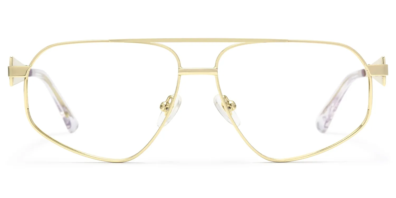 Trance - Aviator Gold Eyeglasses sold by Vooglam