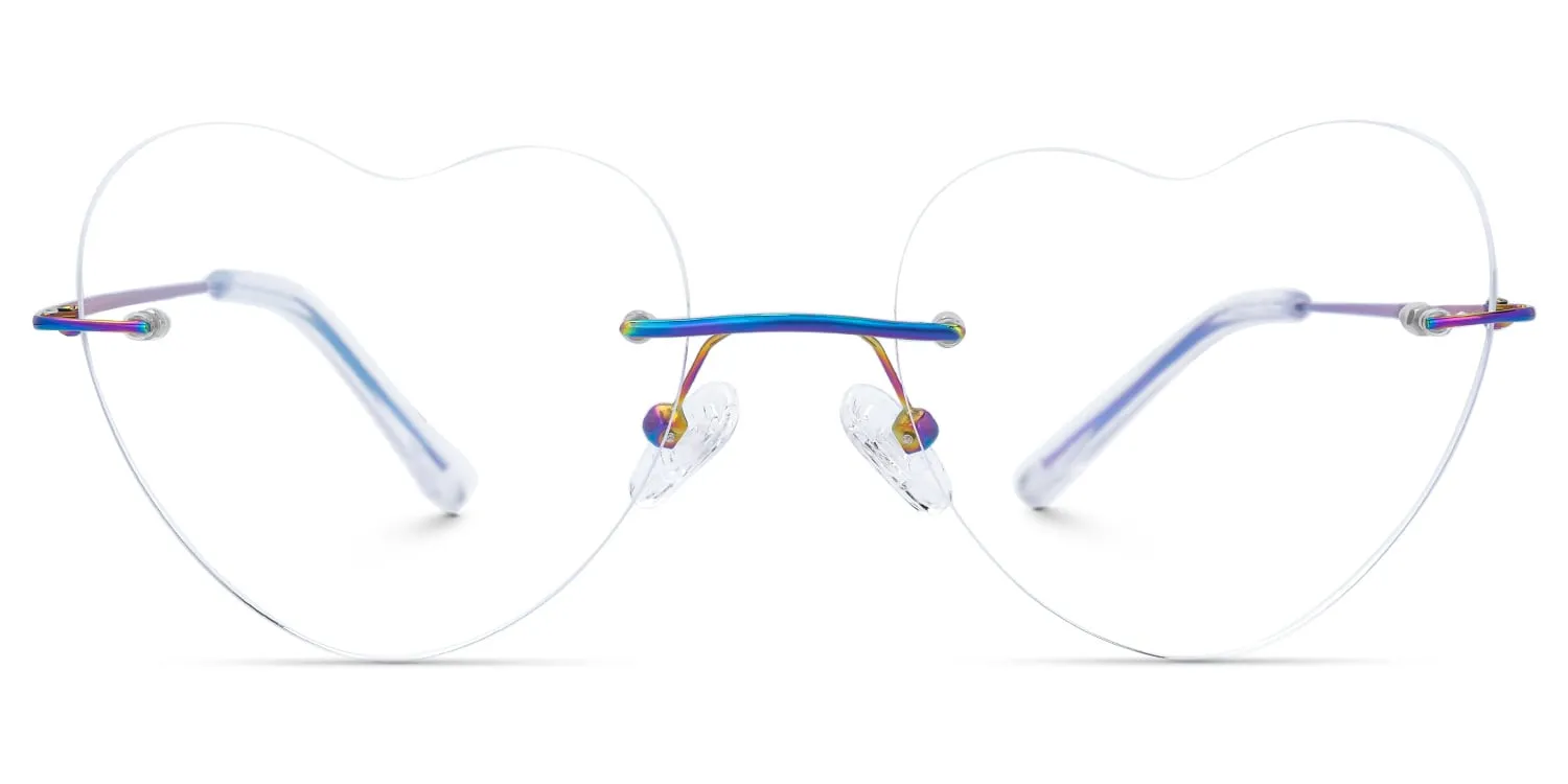 Lahoma - Heart Multicolor Eyeglasses sold by Vooglam