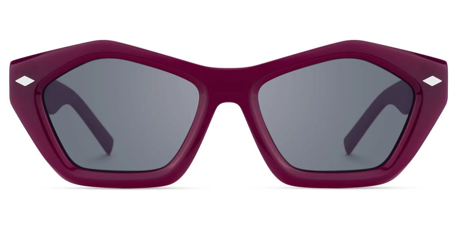 Chiclyn - Geometric Purple Sunglasses sold by Vooglam product image thumbnail 2