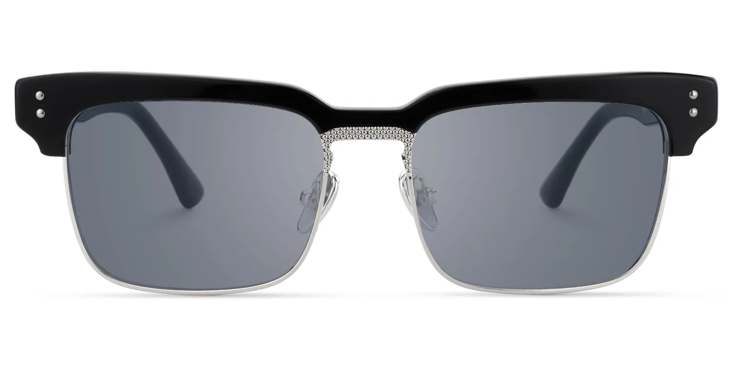 Paley - Browline Black Sunglasses sold by Vooglam