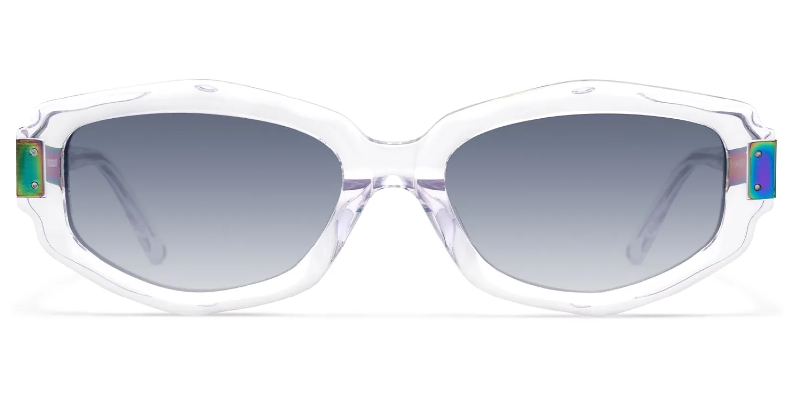 Spire - Geometric Transparent Sunglasses made by Vooglam