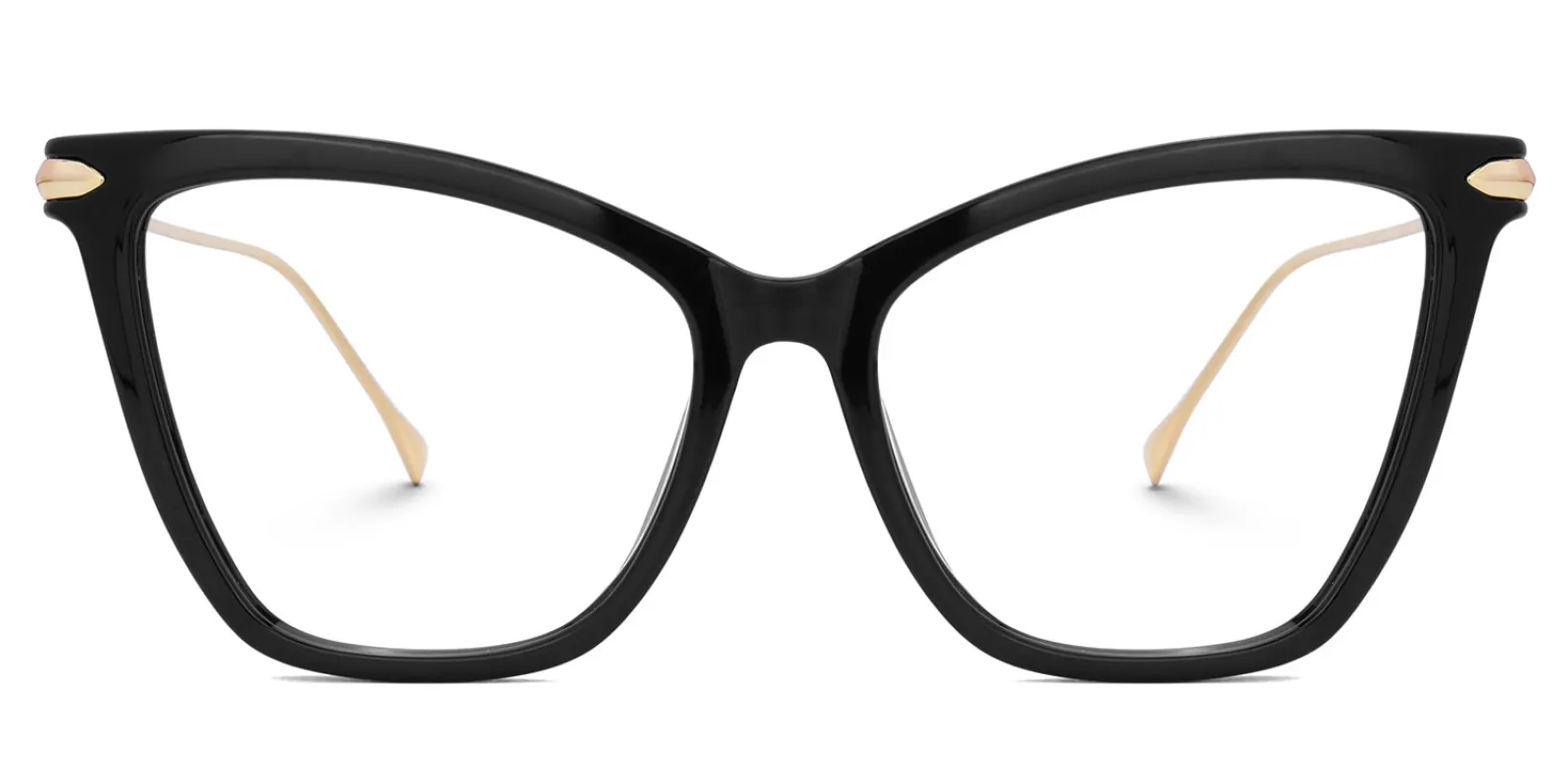 Hilary - Butterfly Black Eyeglasses sold by Vooglam