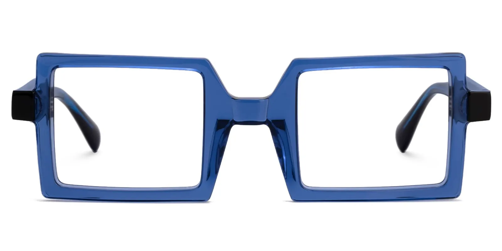 Fawzia - Rectangle Blue Eyeglasses sold by Vooglam